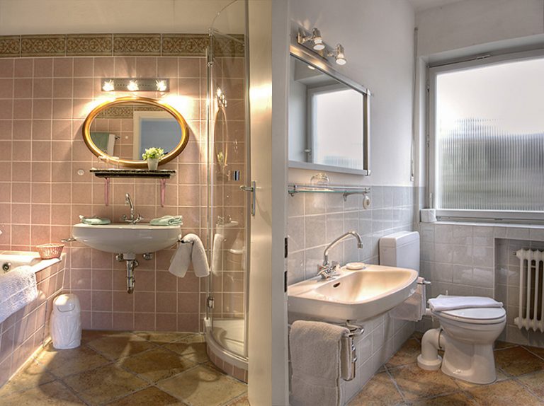 Bad 1 und Gäste-WC im Fraenkel Haus