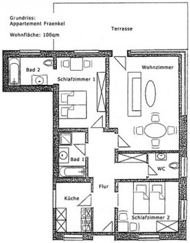 Grundriss FeWo Fraenkel
