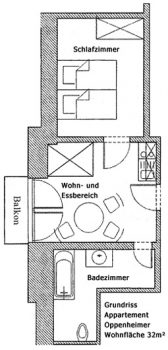 Grundriss FeWo Oppenheimer