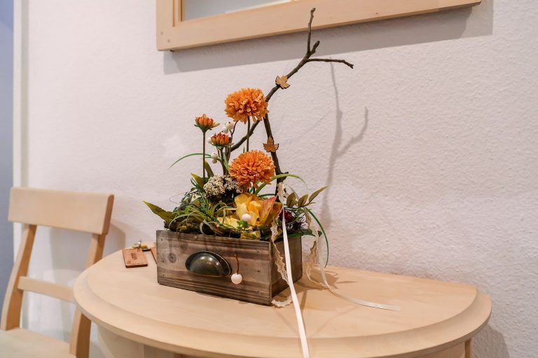 Detailfoto Küche im Lilien